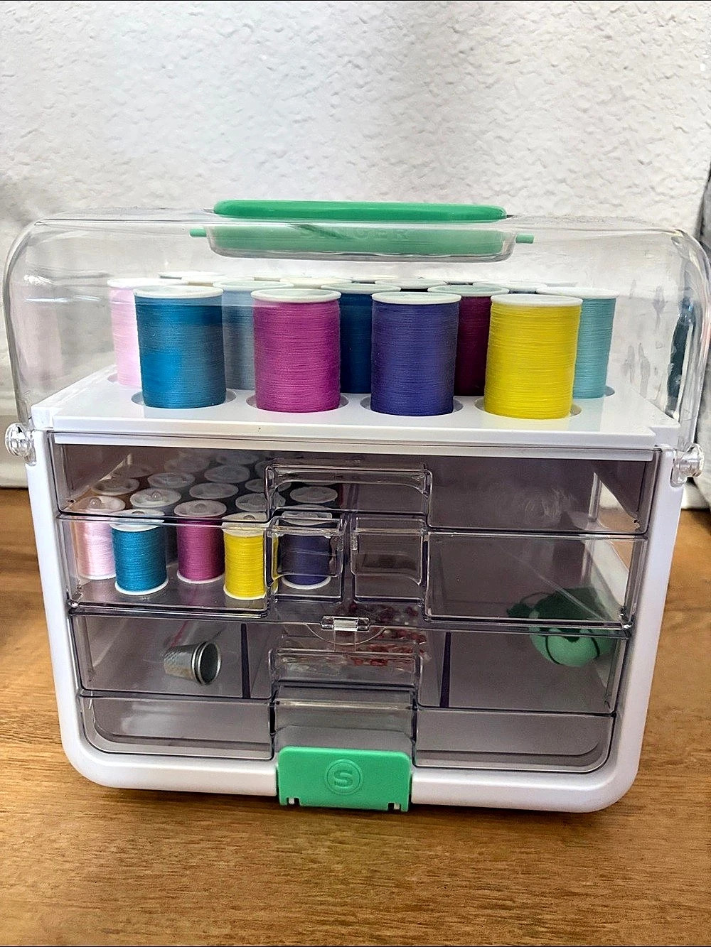 Singer Sew-It-Goes Spin & Go Multipurpose Sewing Storage Container Sewing